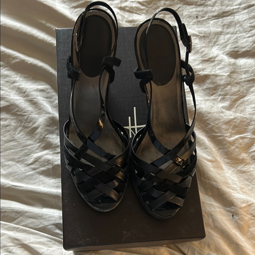 Cole Haan Elegant Black Strappy Sandals